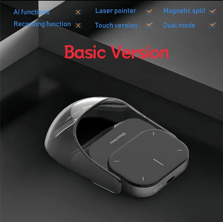 Cheerdots 2  — AI-Enabled Bluetooth Air Mouse, Wireless Touchpad, Laser Pointer &amp; Recording Pen