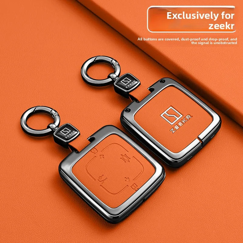 Zeekr 001 / 007 / 009 / X — Zinc Alloy Key Fob & Smart Card Protective Case | 12 Styles