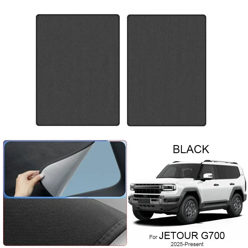 Jetour G700 — Suede Electrostatic Sunroof Sunshade, UV & Heat Insulation (2025–Present)