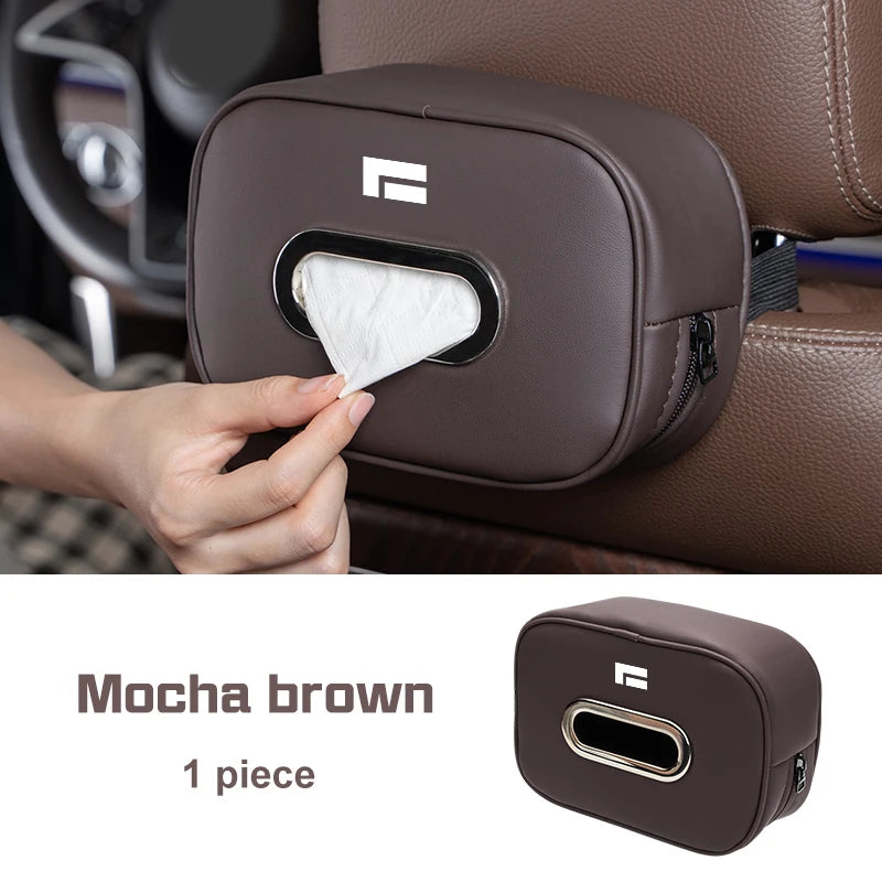 BAIC JISHI Polestone 01 / ROX 01 — Microfiber Leather Tissue Box & Armrest Storage Bag