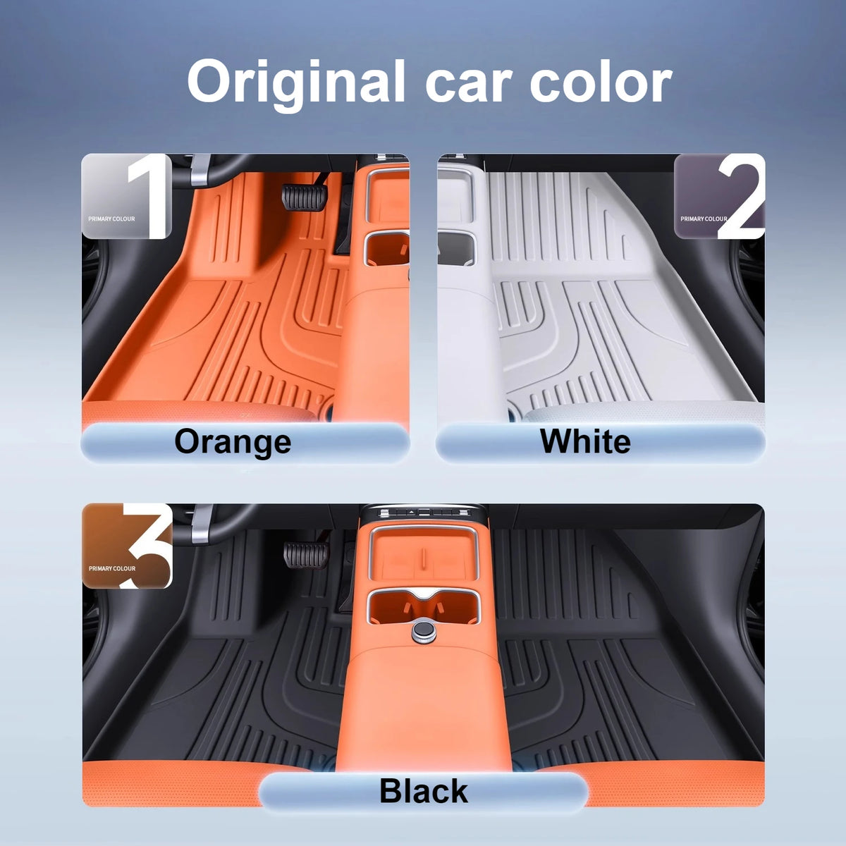 BYD Leopard / Titanium 7 — Full-Coverage 3D TPE Floor Mats, 5-Seat Set (2025)