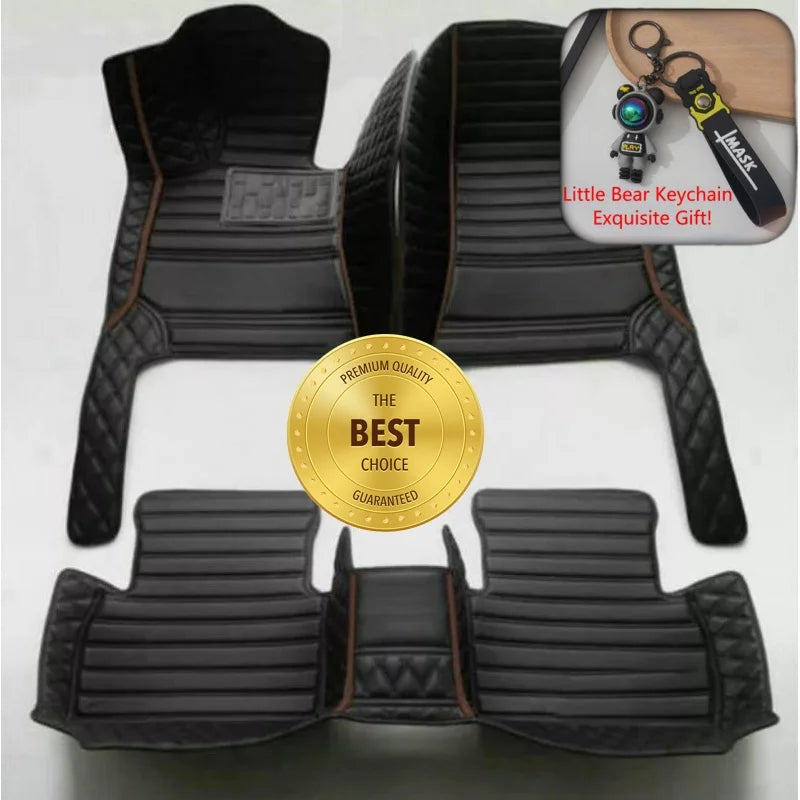 ROX ADAMAS — Custom-Fit PU Leather Luxury Floor Mats, LHD & RHD, All-Weather (2025–2026)