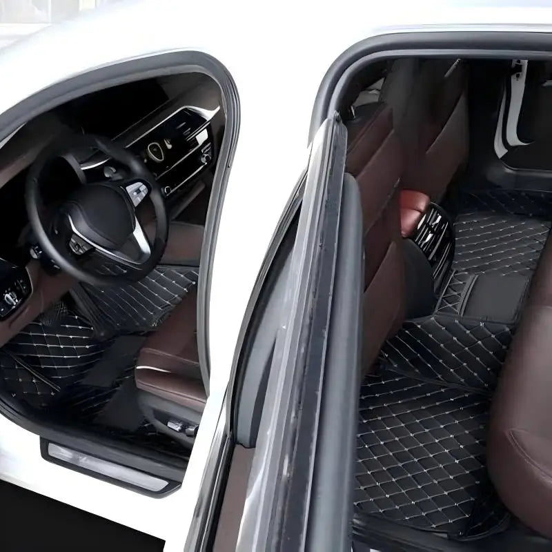 ROX ADAMAS — Custom-Fit PU Leather Luxury Floor Mats, LHD & RHD, All-Weather (2025–2026)