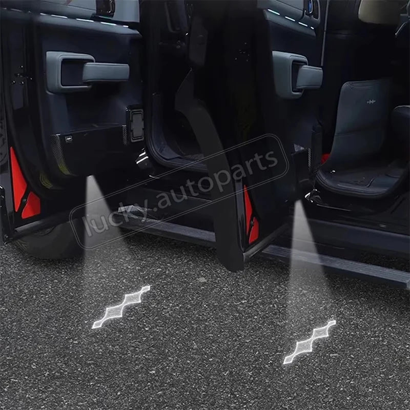 BYD Leopard 5 — Door Welcome Light Ground Projector, Sensor-Activated Ambient Shadow Light