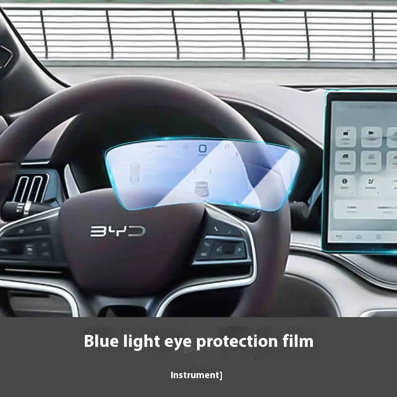 BYD Song Plus DMI / Seal U / Sealion 6 — Tempered Glass Navigation & Dashboard Screen Protector with Blue Light Filter