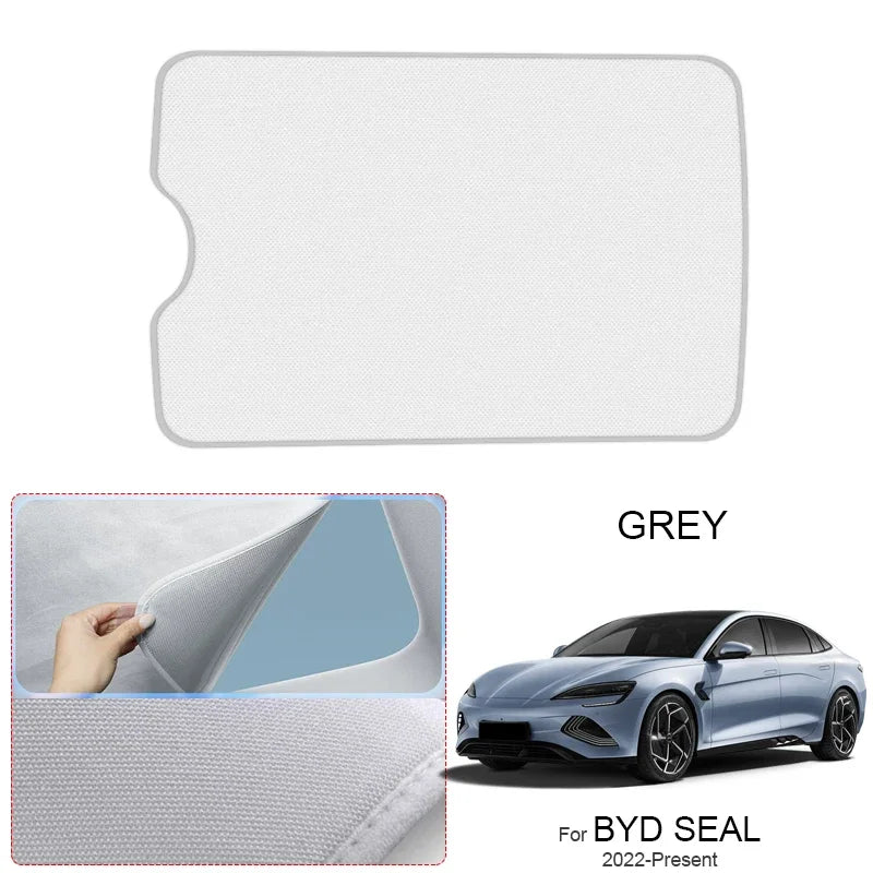 BYD Seal — Suede Electrostatic Sunroof Sunshade, UV & Heat Insulation (2022–Present)