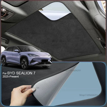 BYD Sealion 7 — Suede Electrostatic Sunroof Sunshade, UV & Heat Insulation (2025–Present)