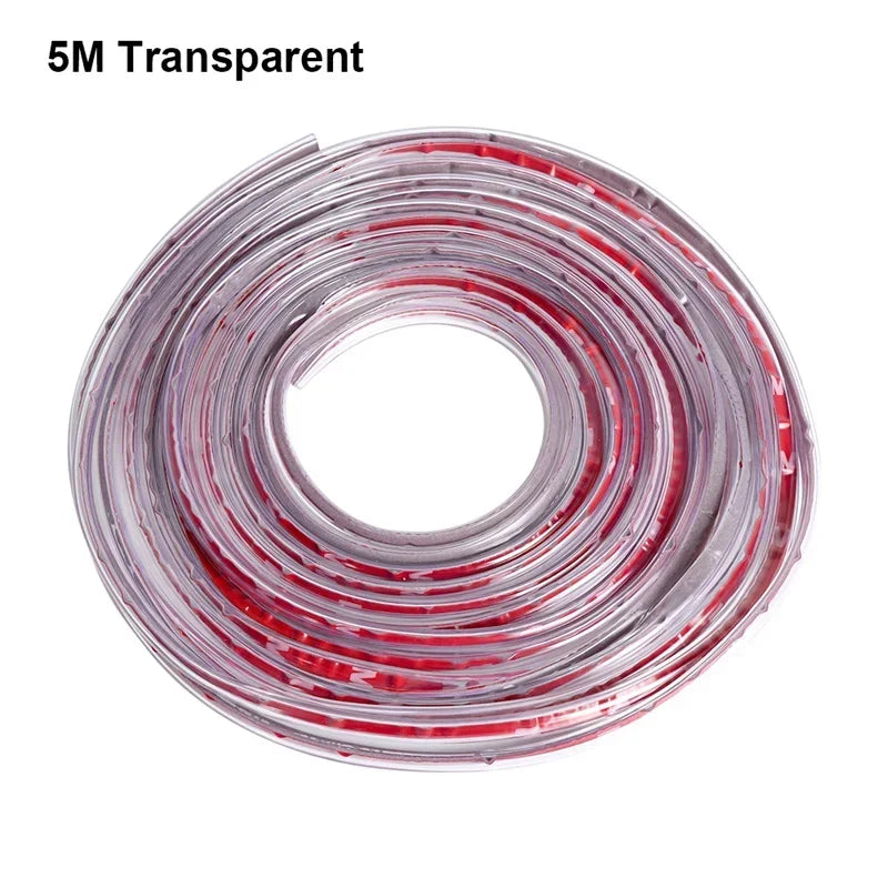 5M Transparent PVC Car Door Edge Scratch & Anti-Collision Protector Strip
