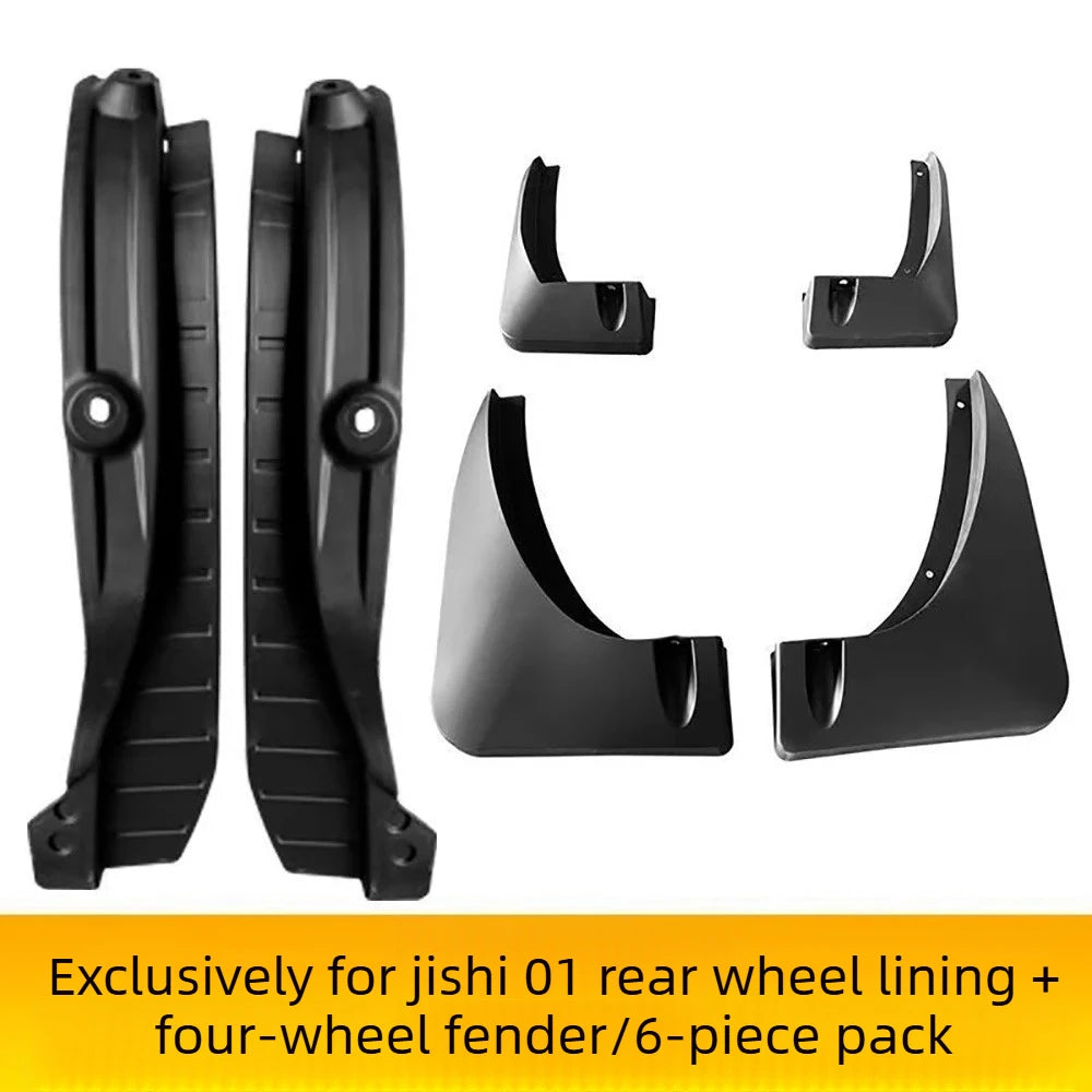 ROX 01 — Front & Rear Wheel Mudguard Tile Shell & Arch Liner, No-Drill (2023–2025)