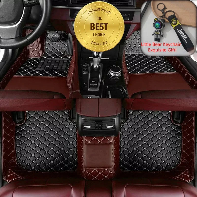 ROX ADAMAS — Custom-Fit PU Leather Luxury Floor Mats, LHD & RHD, All-Weather (2025–2026)