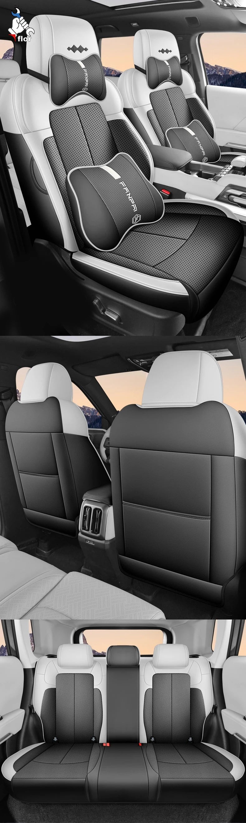 BYD Leopard / Titanium 7 — Custom-Fit Full-Surround Seat Cover Set, LHD (2025–2026)