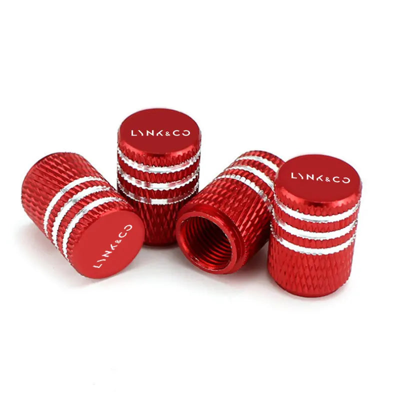 Lynk & Co — Alloy Laser-Engraved Tyre Valve Caps Set (01 / 02 / 03 / 05 / 06 / 09)