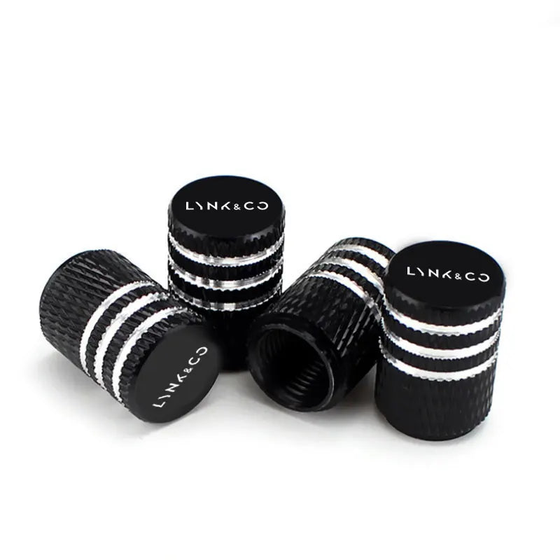 Lynk & Co — Alloy Laser-Engraved Tyre Valve Caps Set (01 / 02 / 03 / 05 / 06 / 09)