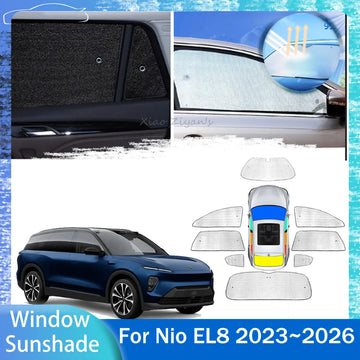 NIO EL8 — Triple-Layer Aluminium Foil & Pearl Cotton Full Coverage Sunshade Set (2023–2026)