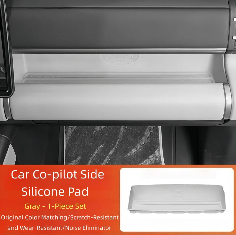 BYD Leopard 7 / Titanium 7 — Full-Coverage Silicone Co-Pilot Dashboard & Storage Box Protective Pad