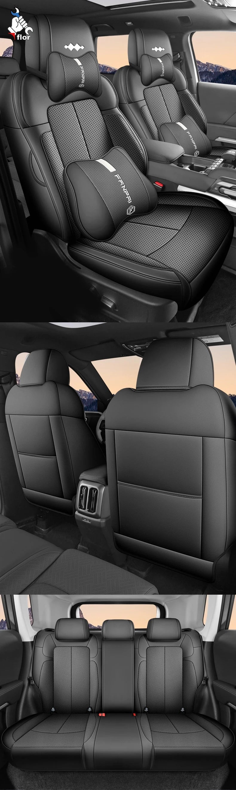 BYD Leopard / Titanium 7 — Custom-Fit Full-Surround Seat Cover Set, LHD (2025–2026)