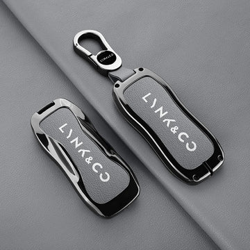 Lynk & Co Z10 / Z20 / 900 EM-P — Zinc Alloy & Leather Key Fob Case & Keychain