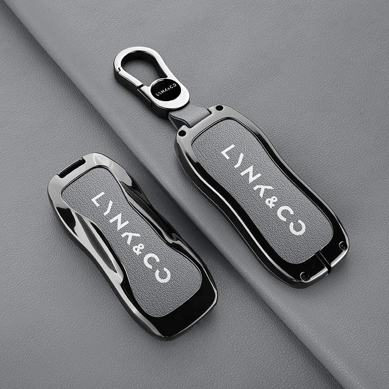 Lynk & Co Z10 / Z20 / 900 EM-P — Zinc Alloy & Leather Key Fob Case & Keychain