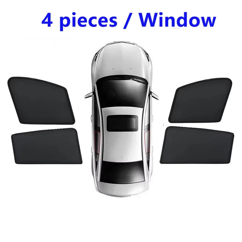 Jaecoo J7 — Magnetic Mesh Window Sunshades & Privacy Curtains (2024–2026)