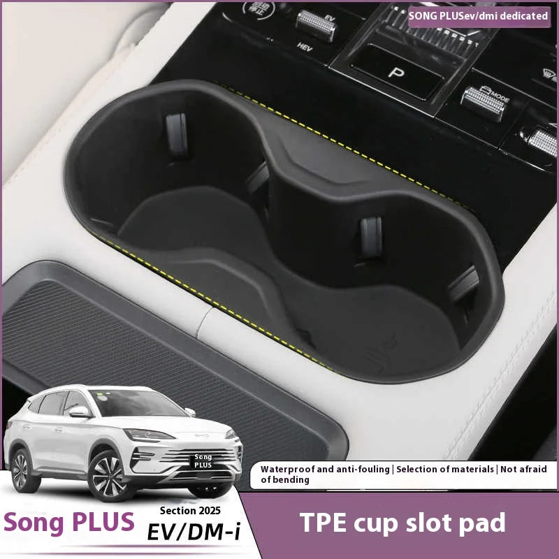 BYD Song Plus DMI / Seal U / Sealion 6 — Cup Holder Liner & Drink Slot Dust Cover