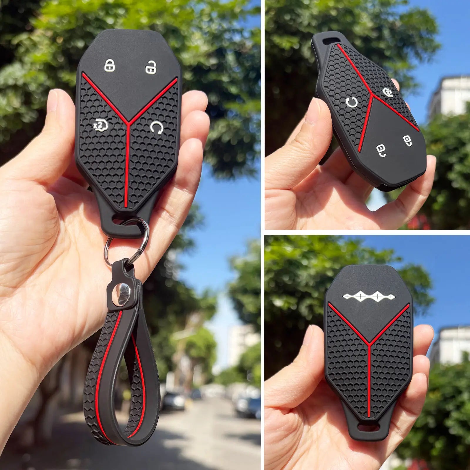 BYD Leopard 5 Ultra / Leopard 8 / Titanium 7 — Silicone Key Fob Case (2025–2026)