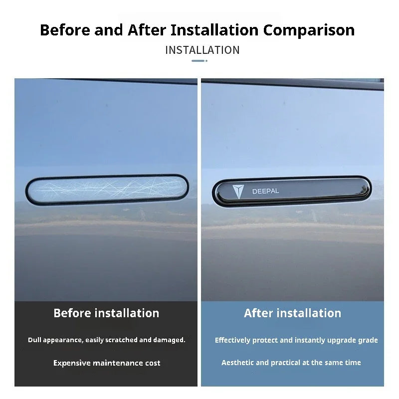 DEEPAL S05 — Carbon Fibre Door Handle Cover & Scratch-Resistant Protector Stickers