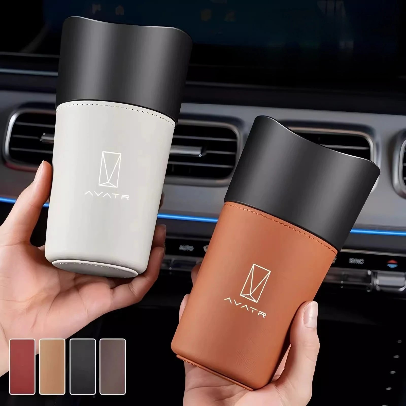 Universal Car Cup Holder Trash Can