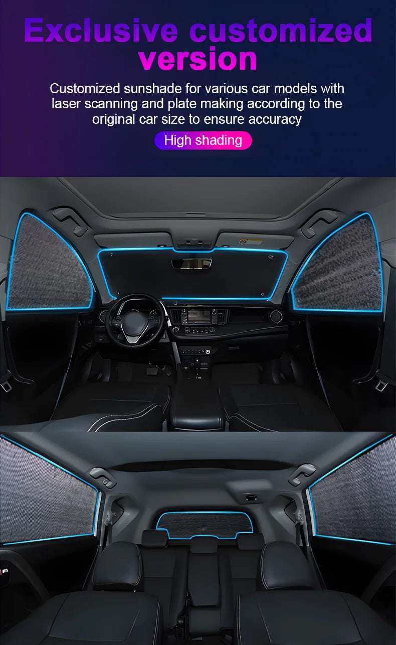 Full Sunshade Set – Windshield & Window Visor Cover | For Zeekr 7X (2024–2026)