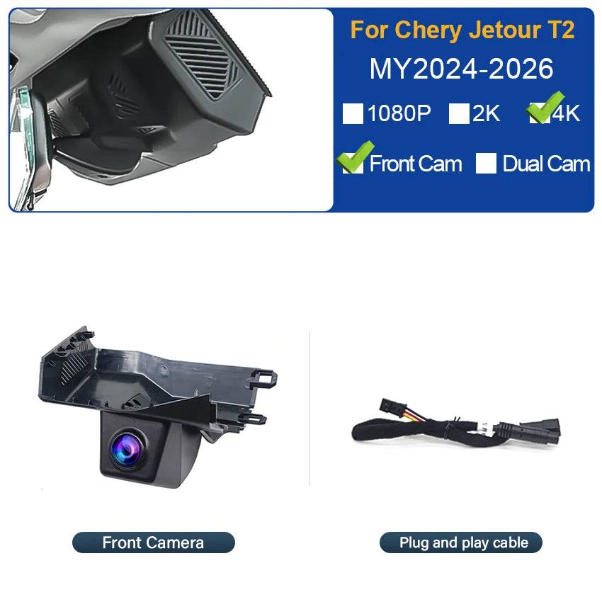 Jetour 4K Dual Dash Cam
