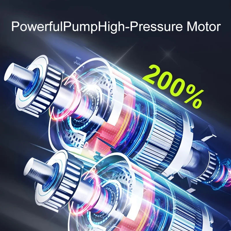Cordless Portable Tyre Inflator — 150PSI Digital Gauge, 3× Faster Inflation