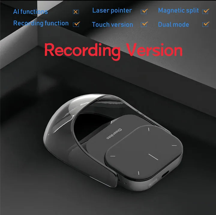 Cheerdots 2  — AI-Enabled Bluetooth Air Mouse, Wireless Touchpad, Laser Pointer &amp; Recording Pen