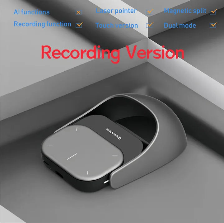 Cheerdots 2  — AI-Enabled Bluetooth Air Mouse, Wireless Touchpad, Laser Pointer &amp; Recording Pen