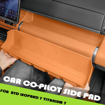 BYD Leopard 7 / Titanium 7 — Full-Coverage Silicone Co-Pilot Dashboard & Storage Box Protective Pad