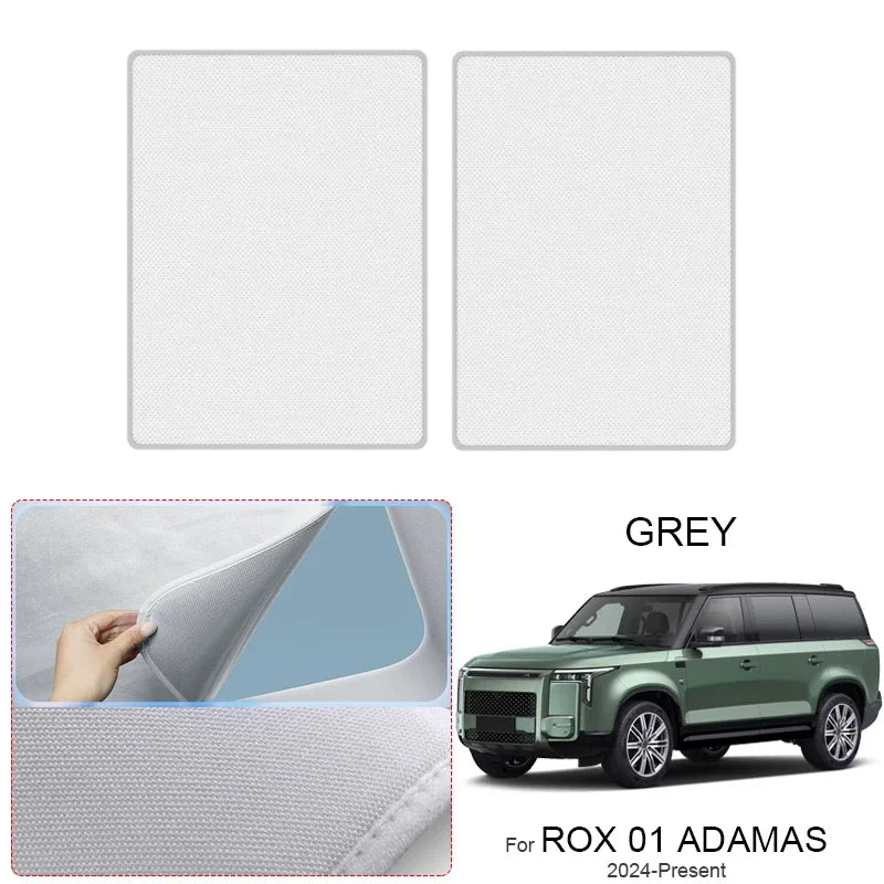 ROX 01 ADAMAS — Suede Electrostatic Sunroof Sunshade, UV & Heat Insulation