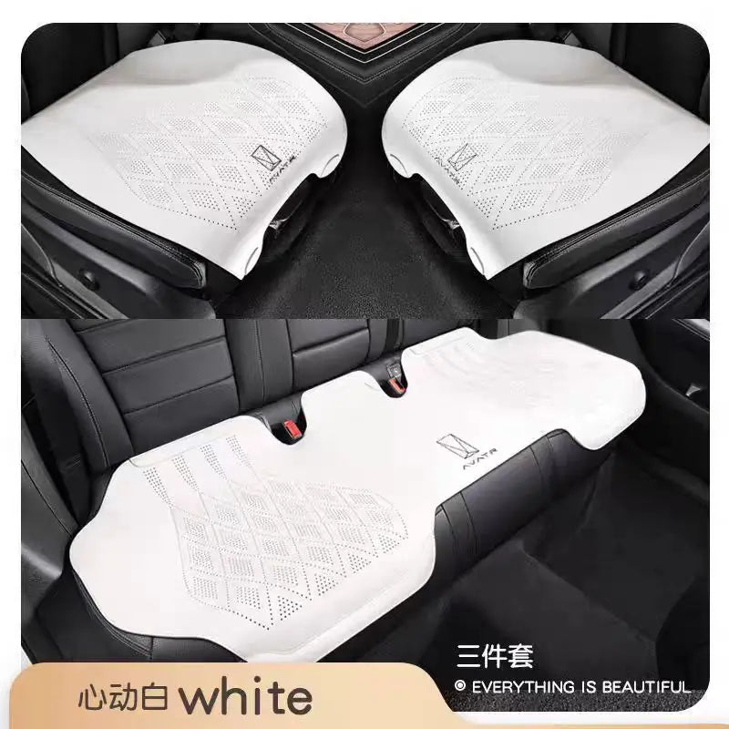 Avatr 07 / 11 / 12 — Suede Leather Breathable Seat Cushion Set, 3-Piece (2025)
