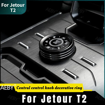 Jetour T2 — Aluminium Alloy Drive Mode Knob Trim Ring & Air Outlet Cover Kit