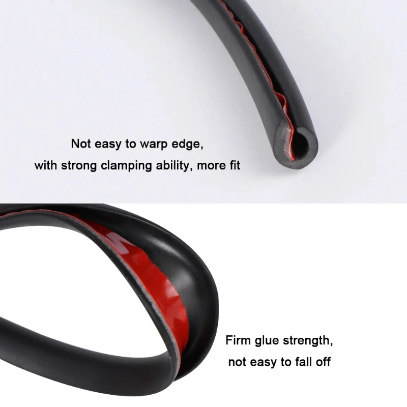5M Transparent PVC Car Door Edge Scratch & Anti-Collision Protector Strip