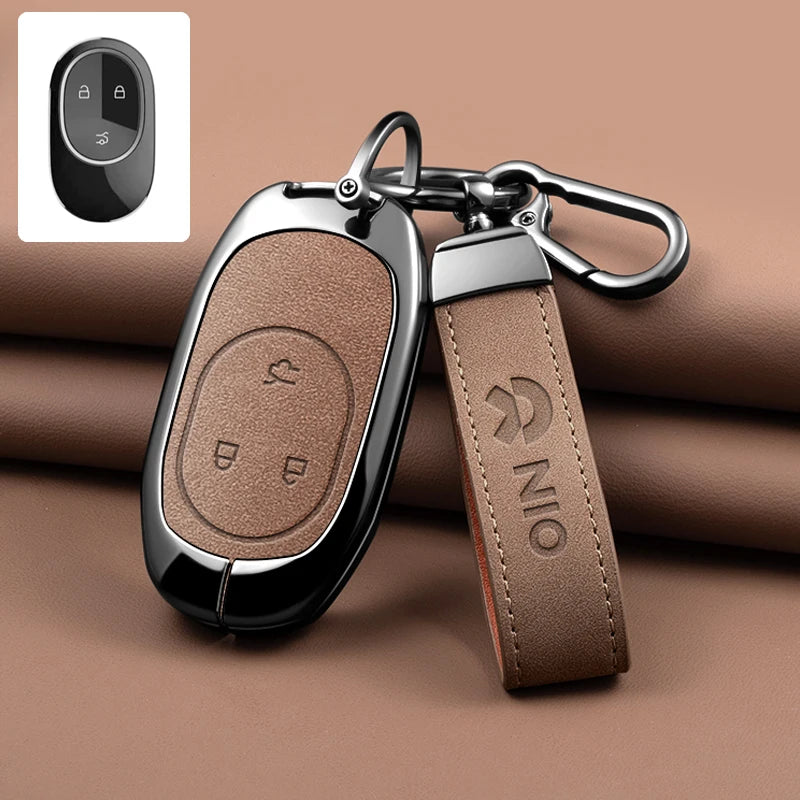 NIO ET5 / ET7 / ES6 / ES7 / ES8 / EC6 / EC7 — Zinc Alloy Key Fob Case & Keychain (Full Range)