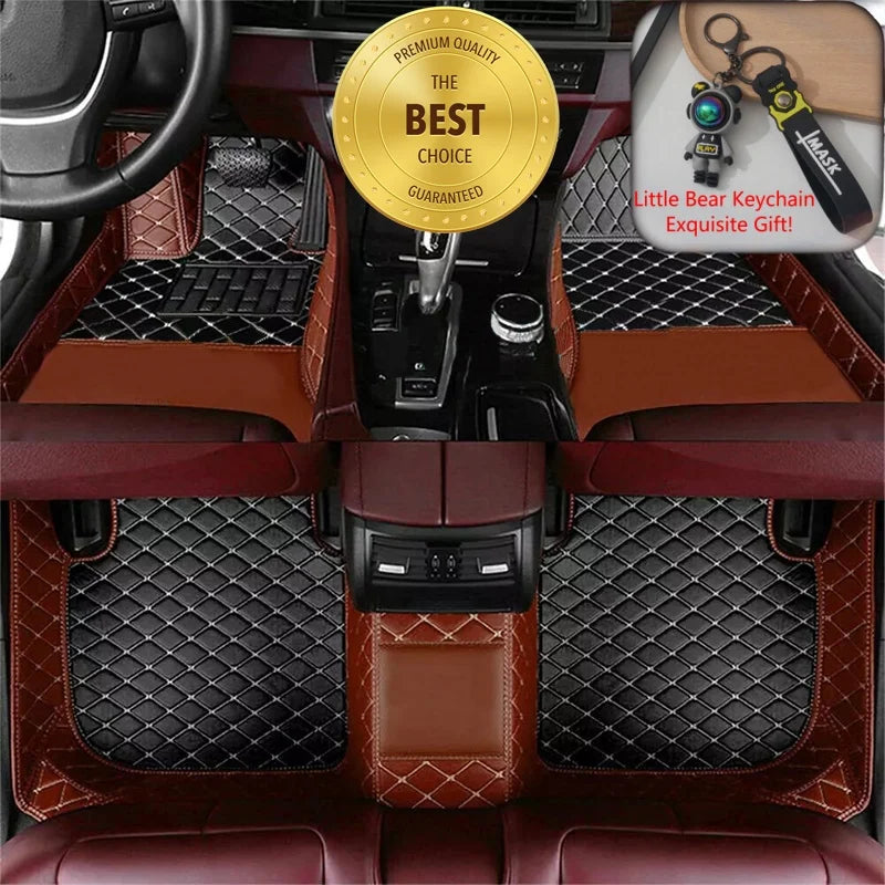 ROX ADAMAS — Custom-Fit PU Leather Luxury Floor Mats, LHD & RHD, All-Weather (2025–2026)