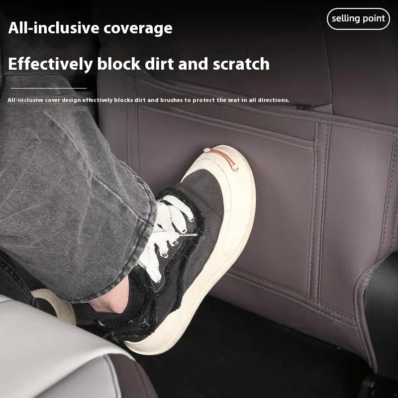 BYD Song Plus DMI / Seal U / Sealion 6 — Leather Rear Seat Anti-Kick Mat & Protector