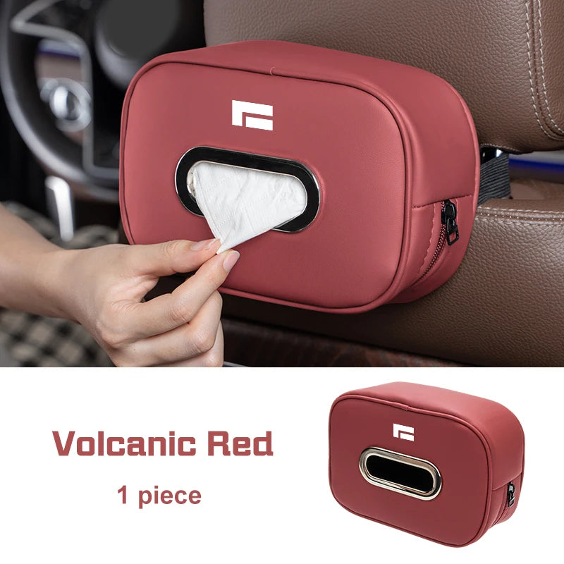 BAIC JISHI Polestone 01 / ROX 01 — Microfiber Leather Tissue Box & Armrest Storage Bag