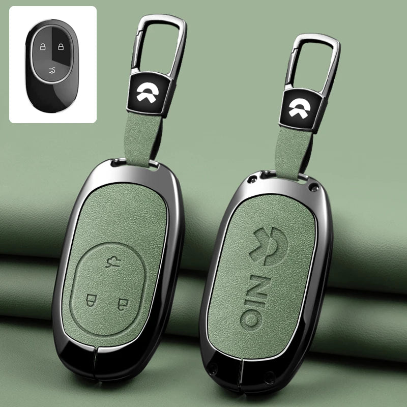 NIO ET5 / ET7 / ES6 / ES7 / ES8 / EC6 / EC7 — Zinc Alloy Key Fob Case & Keychain (Full Range)