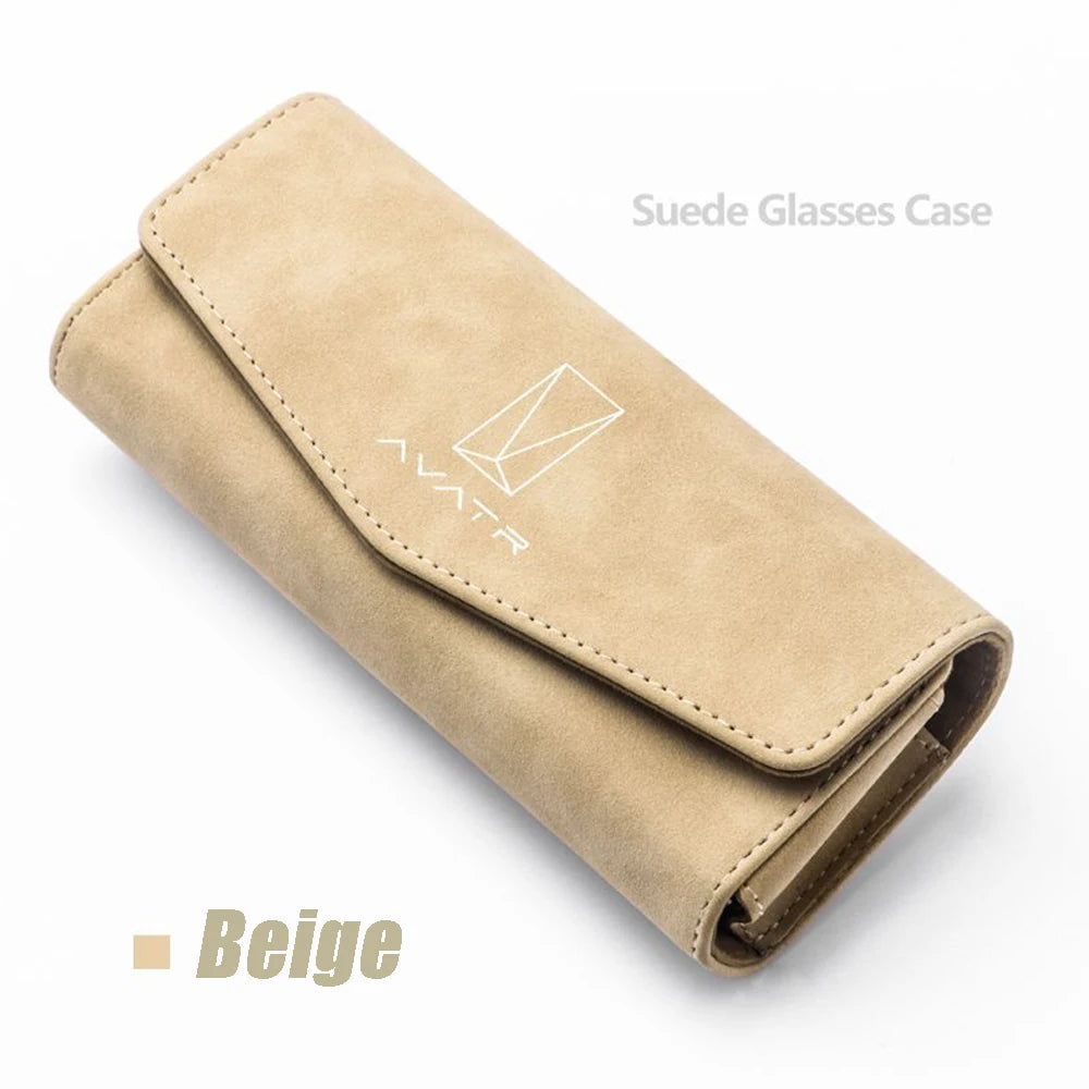 Universal Suede Car Visor Glasses Holder
