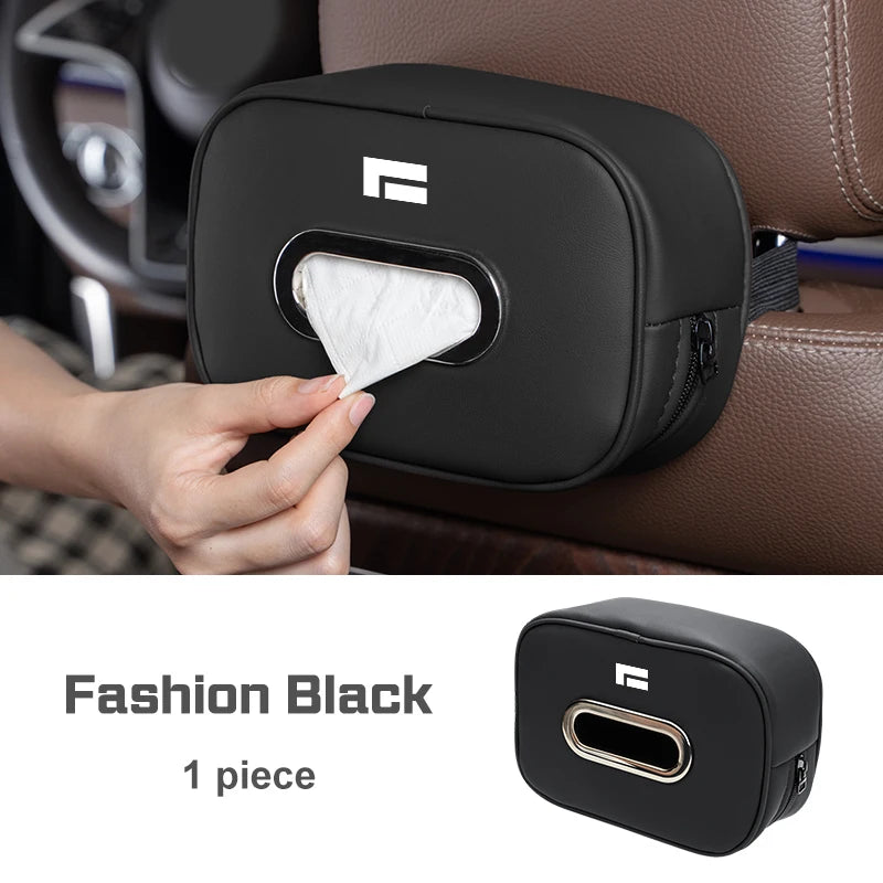 BAIC JISHI Polestone 01 / ROX 01 — Microfiber Leather Tissue Box & Armrest Storage Bag