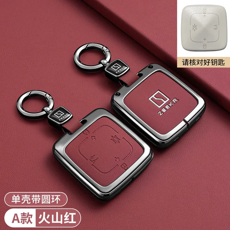 Zeekr 001 / 007 / 009 / X — Zinc Alloy Key Fob & Smart Card Protective Case | 12 Styles