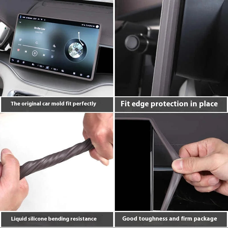 BYD Song Plus DMI / Seal U / Sealion 6 — Silicone Navigation Screen Frame & Central Control Protector