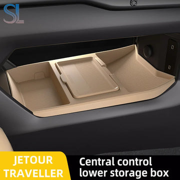 Jetour T2 Traveller — Silicone Hidden Armrest Storage Box & Cup Holder (2024–2025)