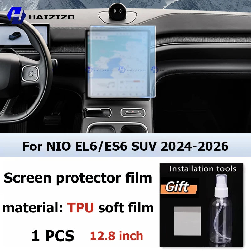 NIO EL6 — TPU Matte & Transparent GPS Navigation & Console Screen Protector Film (2024–2026)