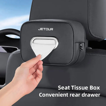 Jetour X70 / X70S / X90 / X95 / Dashing / X-1 / L6 / i-DM — Leather Hanging Tissue Box Holder