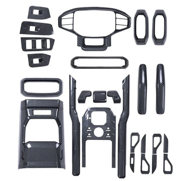 Jetour T2 Traveller — Carbon Fibre Pattern Interior Trim Stickers & Frame Kit
